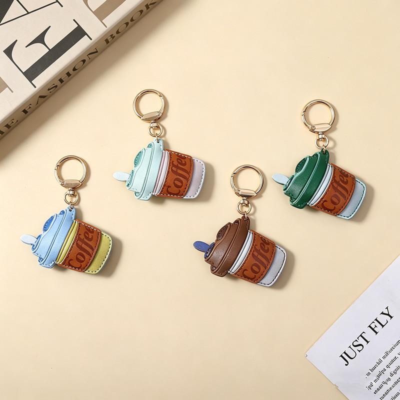Ins Kreativ Cool Süßigkeiten Leder Kaffeebecher Stil Mode Tasche Hängende Dekoration Handyhülle Anhänger Kette Schlüsselanhänger