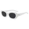 Trendy Oval Shape UV400 Sunglasses for Men Women Fashion UV Protection Party Club Show Glasses