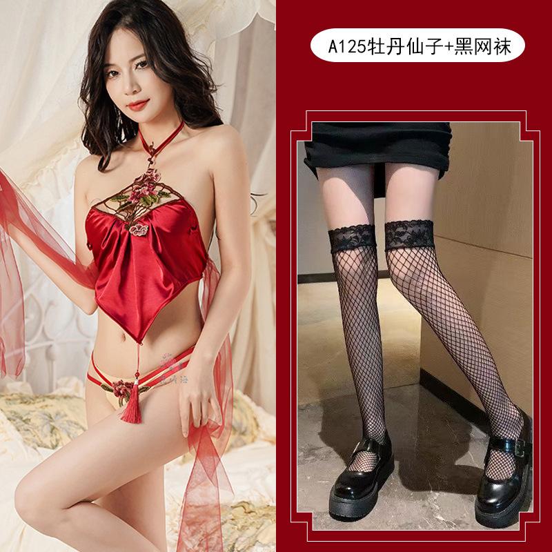Sexy pure desire style Hanfu ancient clothing high-end sense belly pocket bed seduction passion new court style
