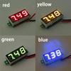 1 stk DC 2,5-30V Testverktøy Mini LED-skjerm 3-sifret Måler Spenning Voltmeter Voltameter Panelmeter