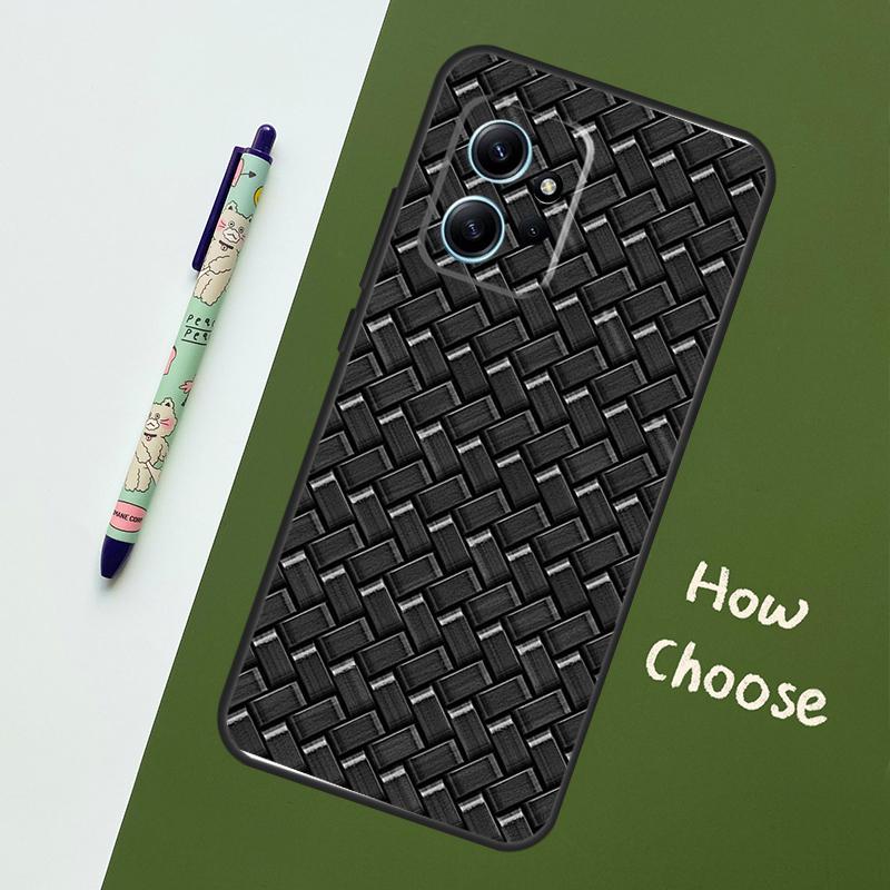 Steel Iron Metal Pattern Case For Xiaomi Redmi Note 12 11 10 9 Pro 12S 11S 10S 9S Back Cover For Redmi 12 9C 10C 12C