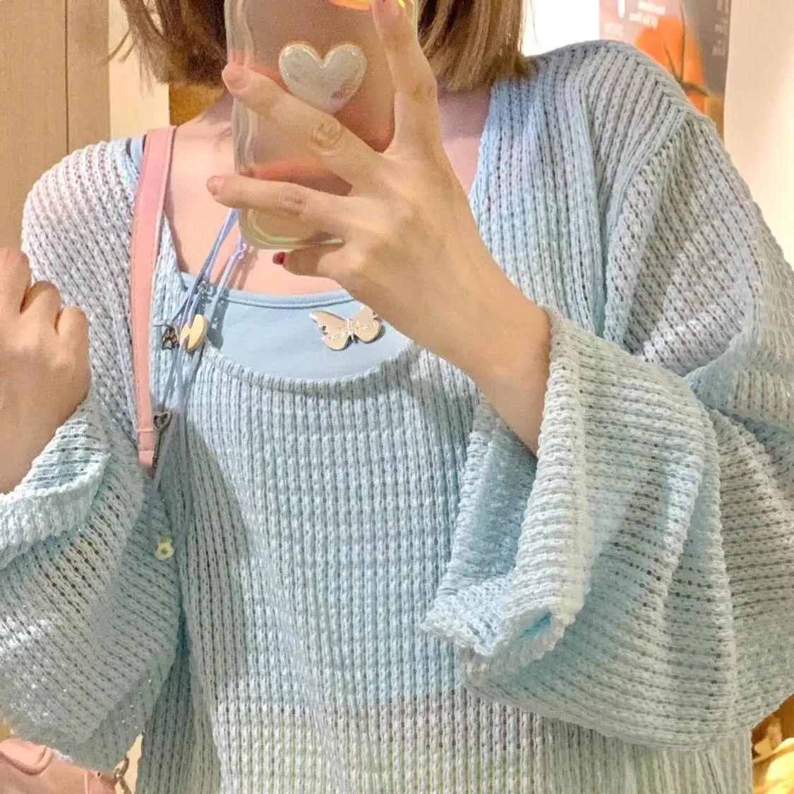 Women s Loose Fit Summer Knit Sun Protection Top S