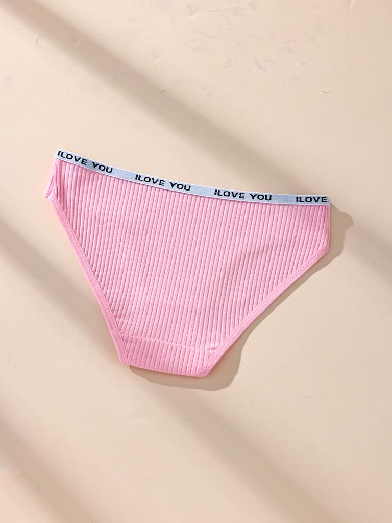 5 szt./zestaw Damskie majtki z niskim stanem w paski Bielizna Urocze majtki dla dziewczynek Oddychające bawełniane majtki Damskie majtki Damska bielizna