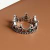 Xiaomi BF CLUB 925 Sterling Silver Ring For Women Jewelry Retro Crown Shape Open Vintage Handmade Ring Allergy For Party Birthday Gift
