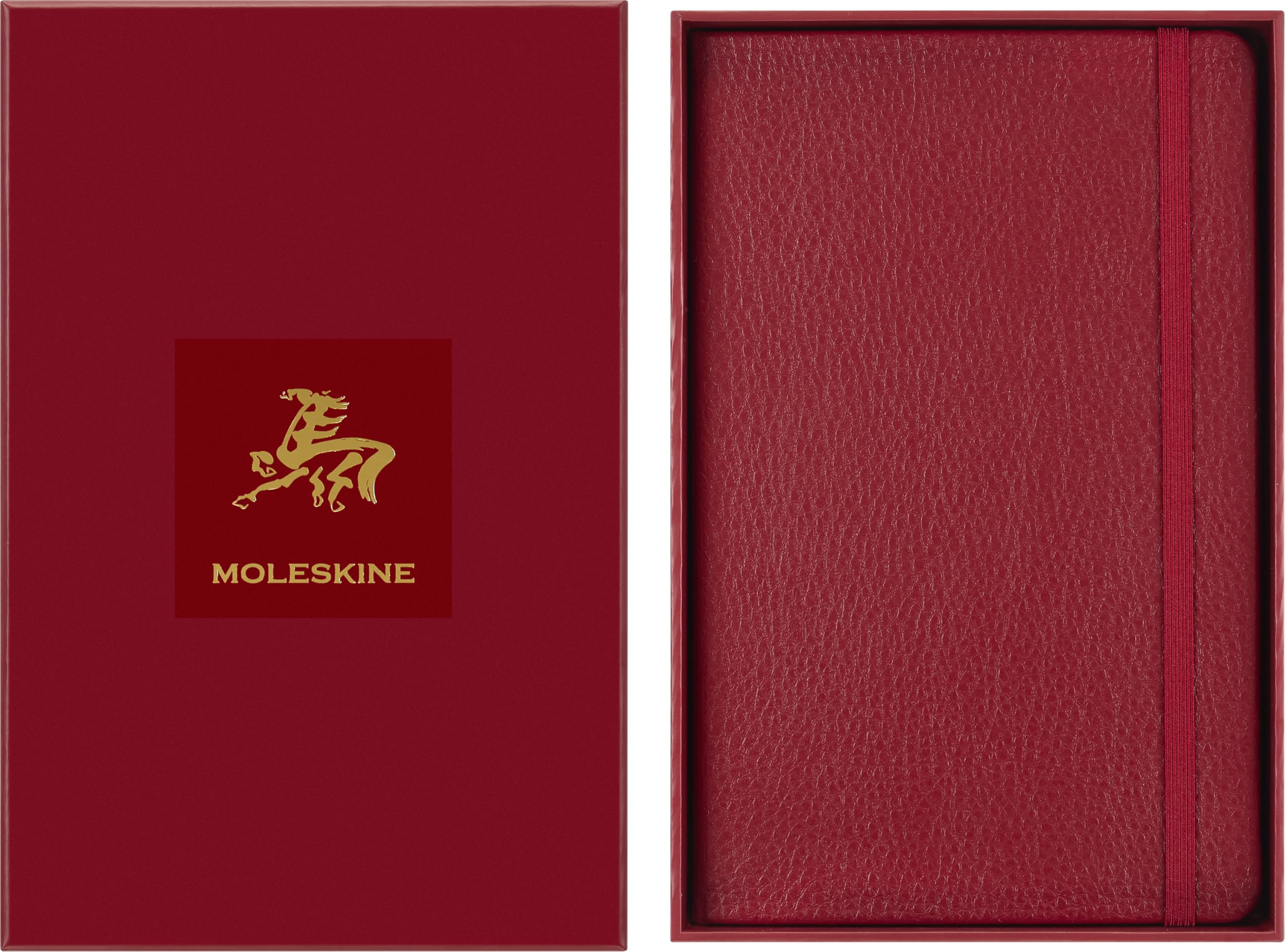 

Moleskine Notebook Year of Horse Hard Cover Large (13cm x 21cm) Ruled Red with Box 100% VEGEA LECNYHRSQP060VGBOX