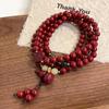 Multi-layered Gourd-shaped Cinnabar Bracelet with the Character "Fu" for Women, Light Luxury Niche Exquisite Beaded Bracelet, Vintage Necklace,