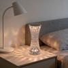Creative Curvy Waist Crystal Table Lamp Touch Control Romantic Atmosphere Night Light Decorative Gift Lamp for Bedroom Bedside