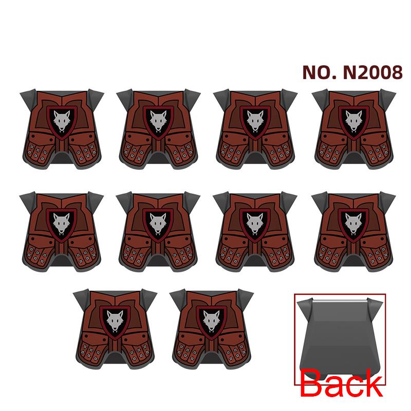 Military Building Blocks Medieval Solider Knights Accessories Shoulder Armor Model Vest Mount Flag Shield Horse Sword Bricks MOC