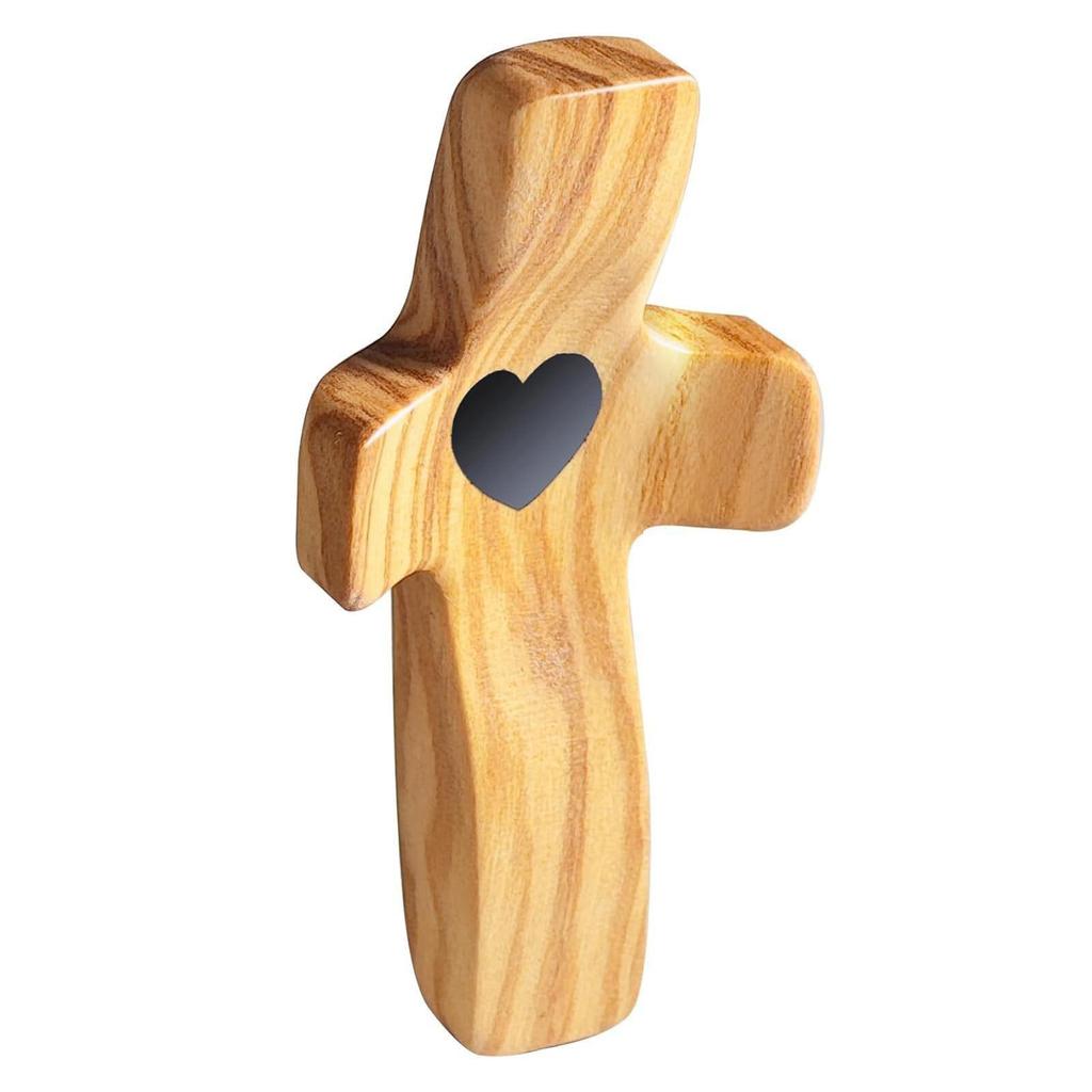 In-Stock American Style Black Walnut Wooden Easter Cross with Thumb Handle