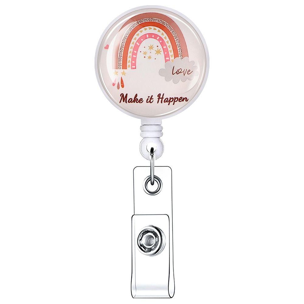 Card Clip Keys Lanyard Name Card Holder Nurse Badge Holder ID Card Clips Retractable Badge Reel