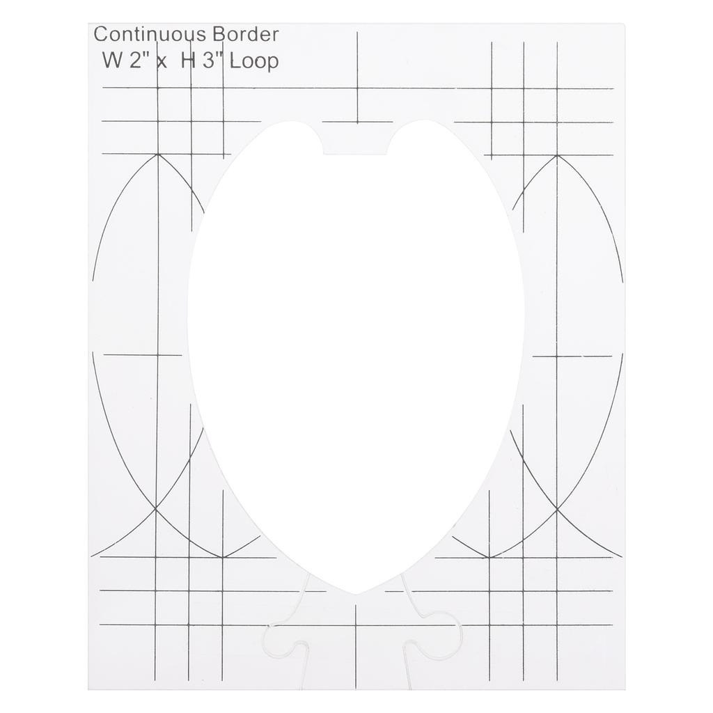 Buy 4Pcs Acrylic Quilting Templates Sewing Machine Template Ruler Set ...