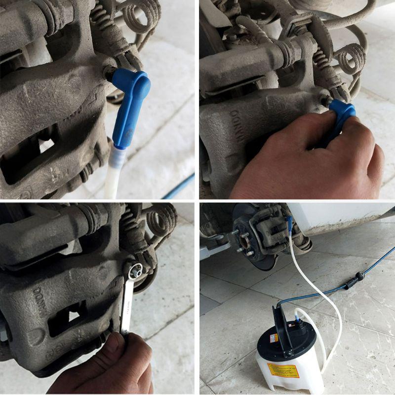 Brake Oil Changer Connector Emptying Tool with 1.2m Oil Pumping Pipe Brake Oil Replacement Tool for Car Vehicles Accessories