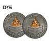 1/2/3/5/10Pcs Challenge Coin Carved Pattern Retro Silver Coin Unique Office Desk Accessory Commemorative Gift