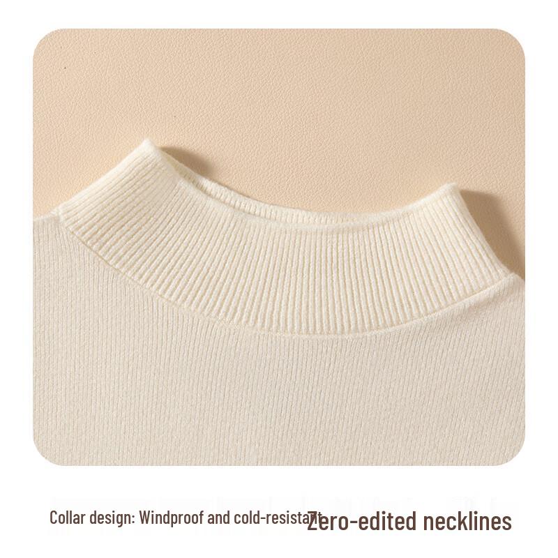 O'DFin Women's Wool Blend Half Turtleneck Slim Fit Base Layer Top