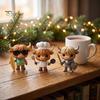 Countdown to Christmas 24 Days 3D Highland Cow Advent Calendar 2026, Festive Gift Box with Cute Farm Cattle Mini Figurines for Holiday Desk Ornaments