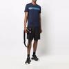 Versace Ss22 Logo Print Crew Neck Casual Short Sleeve T-Shirt Men Tops Blue 1003911-1A02781-1U830