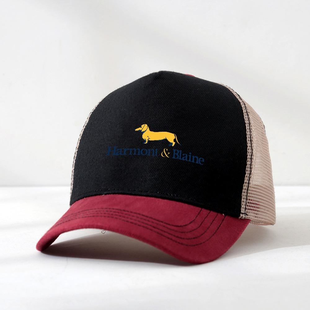 Harmont Blaine Fashion Baseball Cap Men Women Couples Visor Hat Summer Printed Mesh Breathable Trucker hat Casquette Gorras