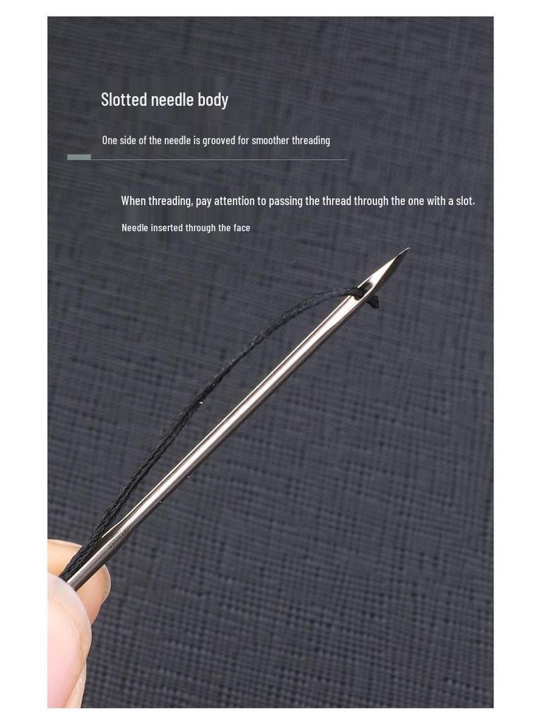 Hand-Stitched Cowhide Leather Sewing Tool Kit: Needle, Awl, Punch for Shoe Repair and Binding