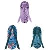 Silk Satin Sleep Cap With Bow Tie Long Stocking For Nighttime Comfort And Style