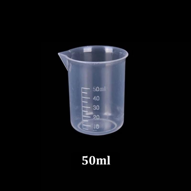 20ml / 30ml /50ml /250ml /500ml/1000ml Clear Plastic Graduated Measuring Cup For Baking Beaker Liquid Measure JugCup Container