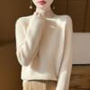 Women Sweater 100% Wool MODERN NEW SAGA Turtleneck Knit Pullover Thick Winter Jumpers Female Knit Tops