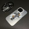 Chrysanthemum Cross Color Silver Case for Apple 16/15/14 Pro Mobile Phone Case 15promax13/12/11X