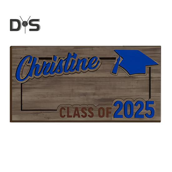 

Подарок на выпускной, держатель для денег из дерева, выпускной 2025 года, подарочный держатель для денег, памятный подарок для выпускников средней школы, колледжа, университета 1pc синий