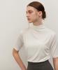 Kamino Mock Neck Turtleneck T-Shirt (White)