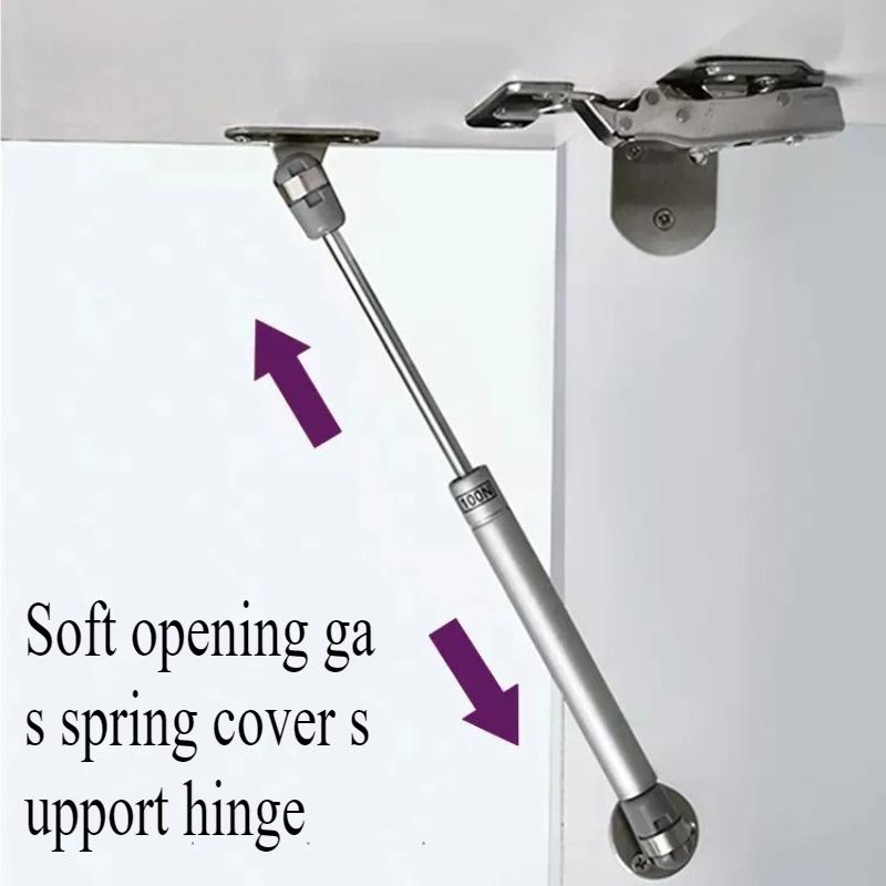 2pcs 100N 10kg Cabinet Hinges Furniture Door Lift Pneumatic Support Hydraulic Gas Spring Kitchen Cupboard Door Lifting Support Tools