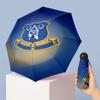 Everton Football Pattern Printed Mini 5 Folds 8 Ribs Compact Umbrella Windproof Waterproof Lightweight Portable Folding