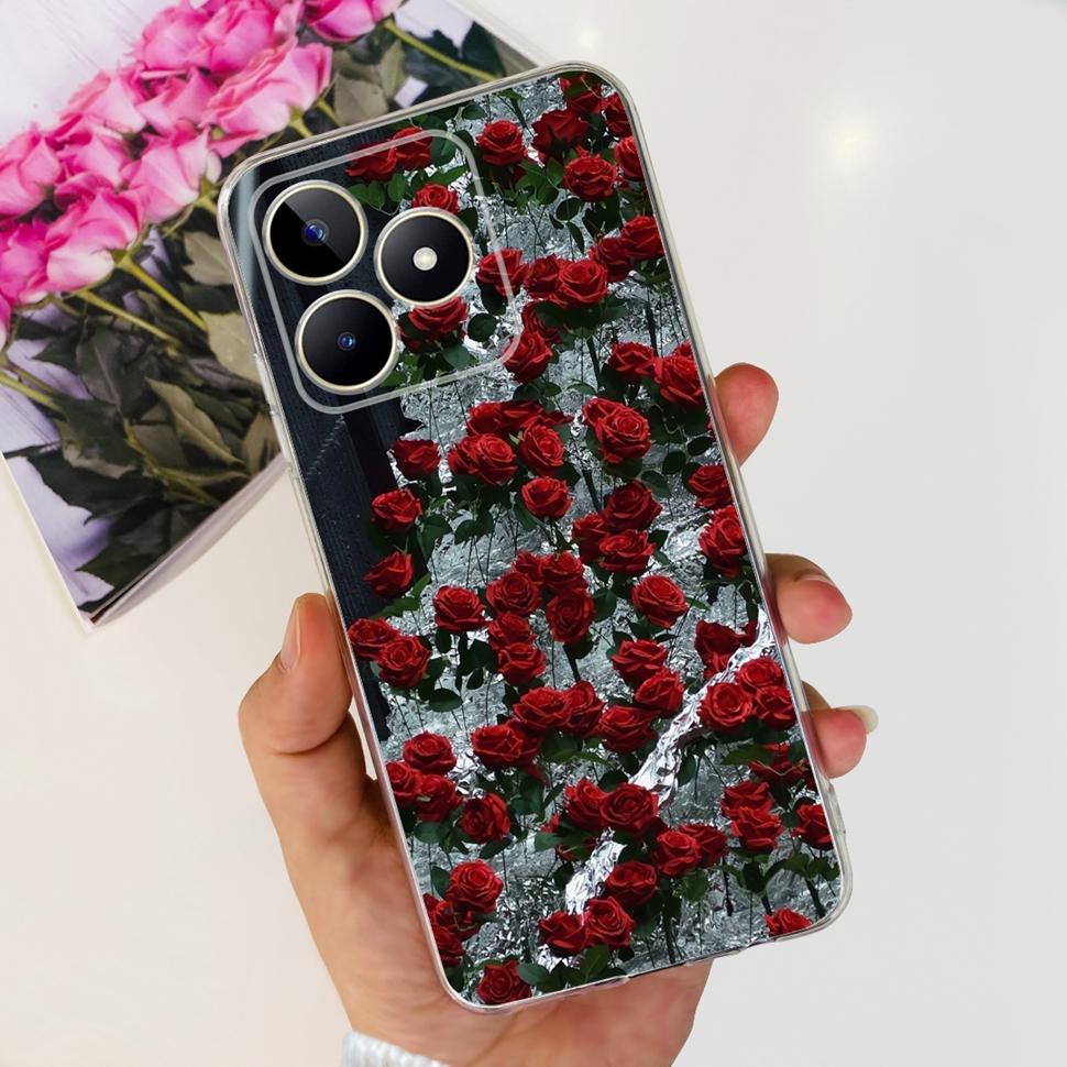 For Realme Note 50 Cases RMX3834 Colorful Painted Cover Soft Silicone Phone Cases For Oppo Realme Note 50 Note50 TPU Fundas