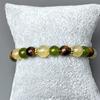 Natural Tiger's Eye & Citrine (Green Treasure) Beads with 8mm Stone Beads,Natural Gift