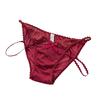 Lady Summer Ultra Thin Pure Desire Sexy Lace Thin Belt Without Trace Low Waist Triangle Briefs