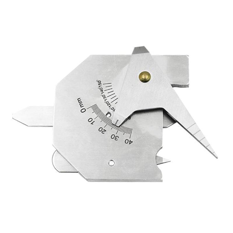 Tragbare Messlehre Schweißraupenhöhe Schweißnaht für Spaltlehre Schweißinspektionslineal Messbereich 0-40mm Genauigkeit 0,5mm