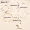 7pcs/set Bohemian Holiday Wind Shell Beaded Woven Bracelet Starfish Rice Beads Women's Bracelet Set Beach Party Seaside Holiday