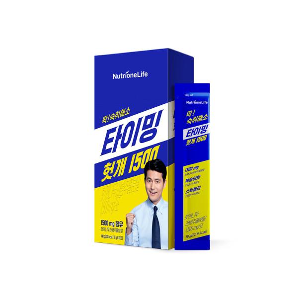 

Nutrione Jung Woo-sung Timing Hutgae 1500 1 коробка 10 упаковок засіб від похмілля