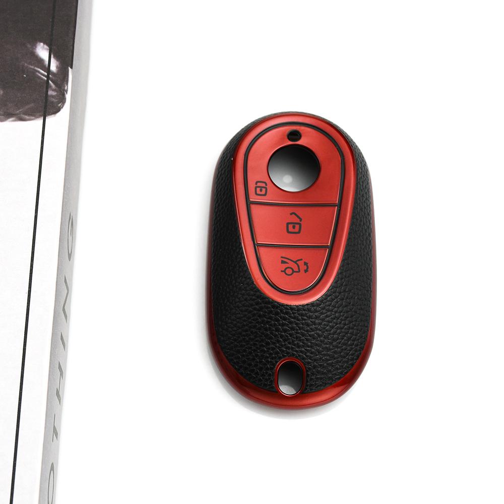 Leder TPU Zubehör Auto Hülle Schlüsselanhänger für Mercedes Benz C S Klasse W223 W206 S350 S400 S450 S500 C200 C260 Auto Schlüsselhülle Abdeckung