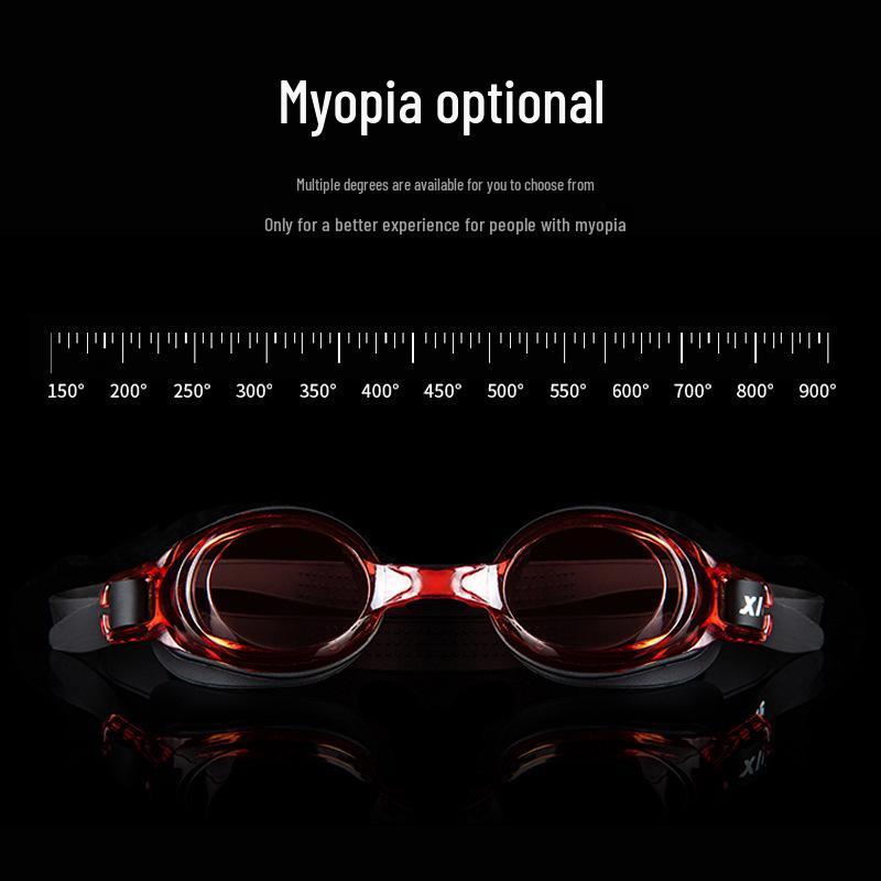 Xinhang Prescription Adult Swim Goggles: Waterproof, Anti-fog, Printable Logo, Myopia Available