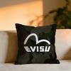 Evisufashion Evisu Logo Cushion Cover Cozy Velvet Throw PillowSoft Warm Cushion For Sofa  Bed