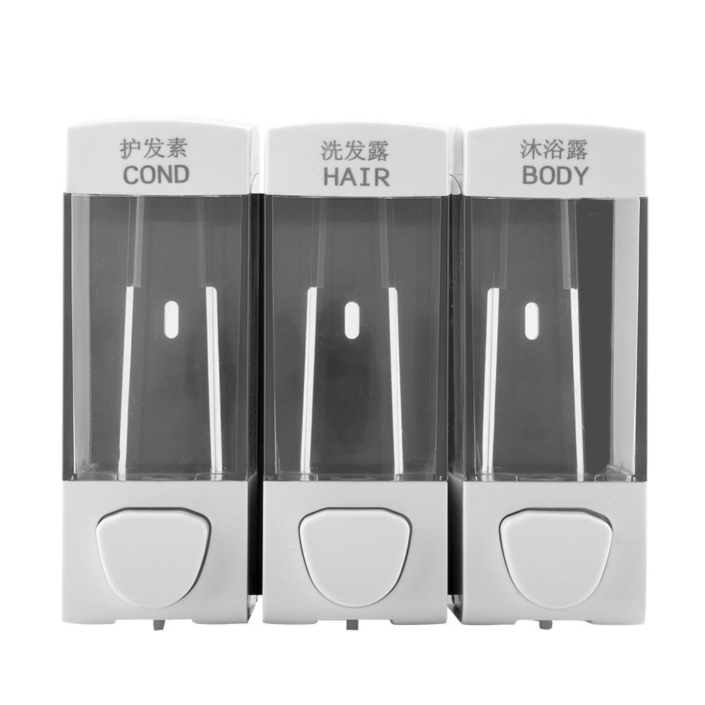 

ABS Plastic 3-Chamber Soap Dispenser White Liquid Lotion Dispenser Personal Care