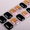 22Tips French UV-Free Gel Nail Stickers Leopard Print Full Cover Gel Polish Nail Strips DIY Manicure Decoration