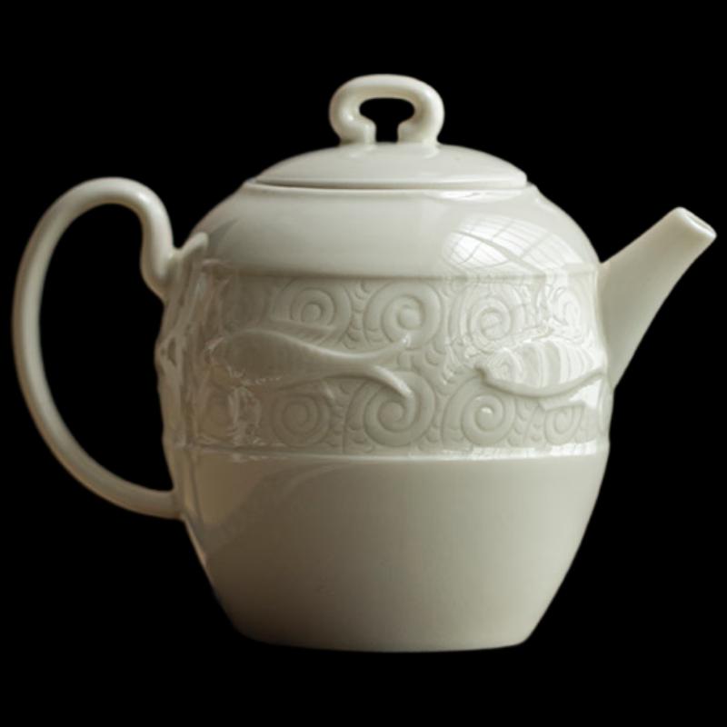 Hand-Carved Ceramic Gongfu Teapot