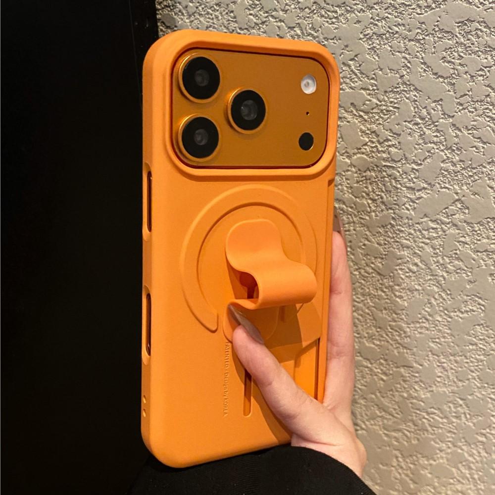 Soft Silicone Grip Card Holder For Case for Apple For Iphone 17 16 1 14 13 Pro Max Slot Shockproof Magnetic Charge Cover