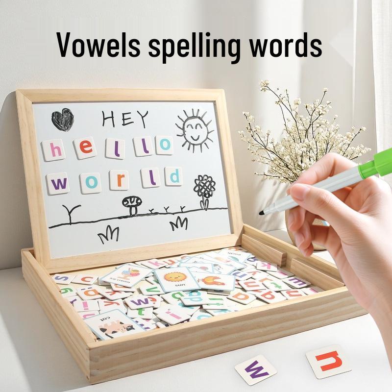 Magnetic Word Spelling Toy: Children's Educational English Game for Early Learning