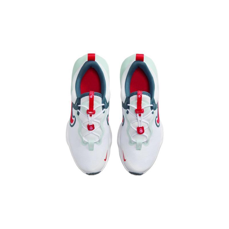 Nike Run Flow Cushioning Low top Kids' Running Shoes White Green Sneakers DR0472-101