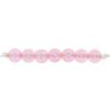 165 Beads 5 X 7 Mm - Round Letters - Pink