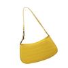 Retro PU Handbag Multipurpose Carry Option Spacious Compartment Modern Shoulder Bag  Evening Purse For Women and Girls  Yellow