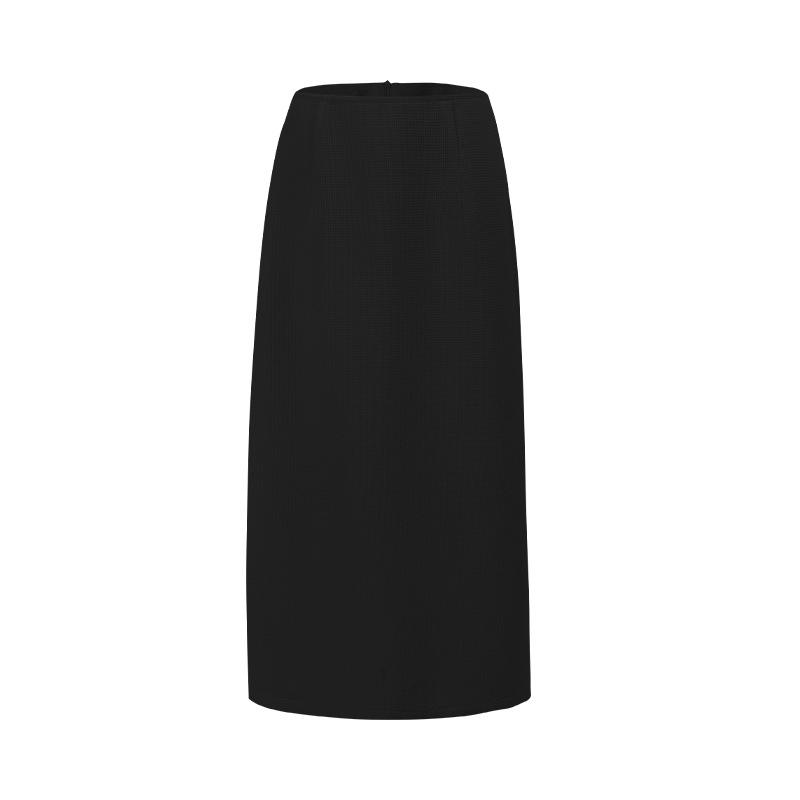 Interpret Beauty 2023 Summer Korean Black A-line High Waist Skirt for Women