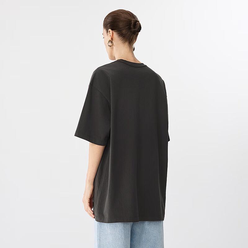 JNBY Spring/Summer Traditional Print Loose Cotton T-Shirt