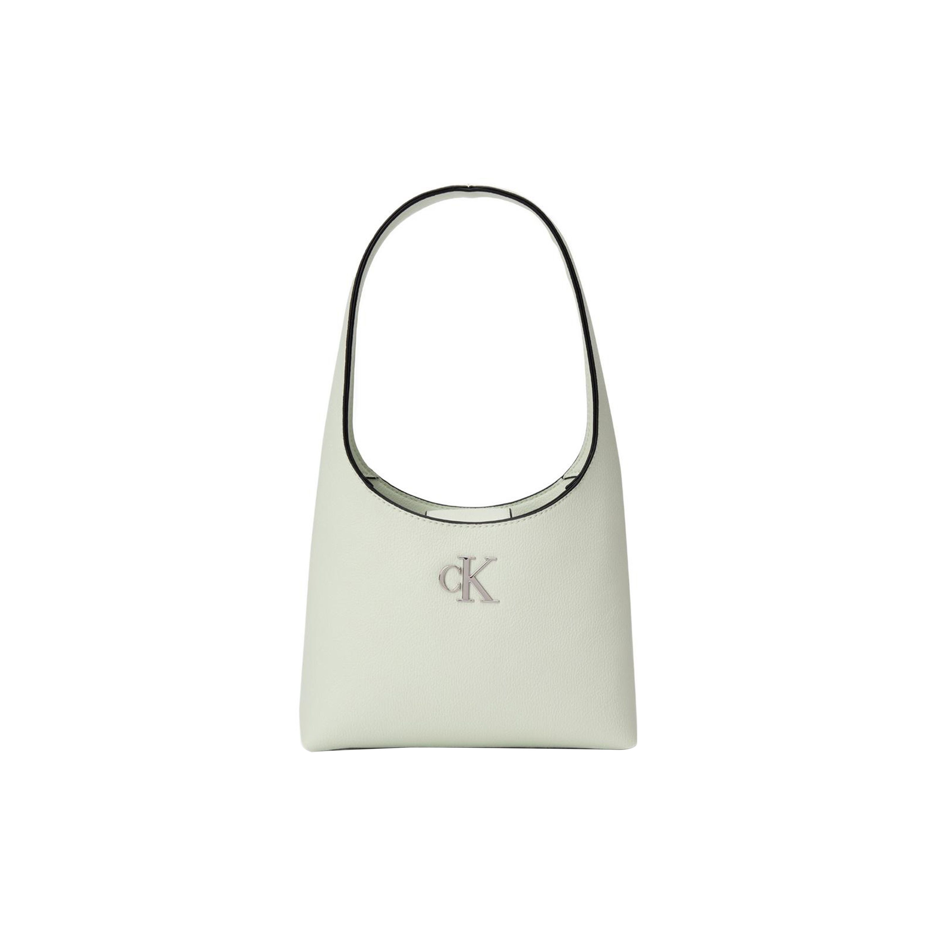 

Calvin Klein Solid Color Letter Logo Magnetic Closure Synthetic Material Underarm Tote Shoulder Bag Women Bags Light-Green DH3479-319 Verdant Chrysanthemum Green